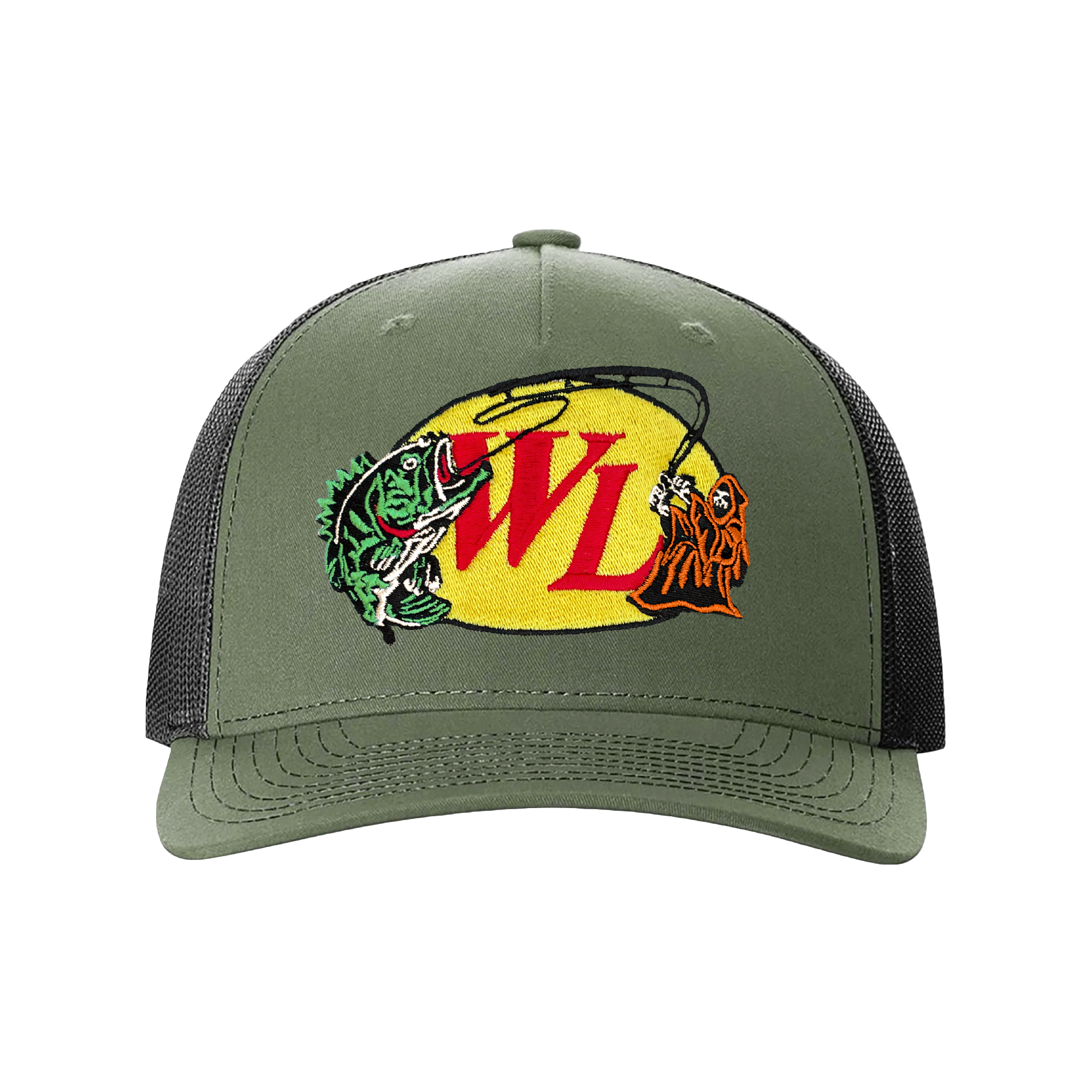 Reelin' Reaper Trucker Hat - Dark Green – Warren Lotas
