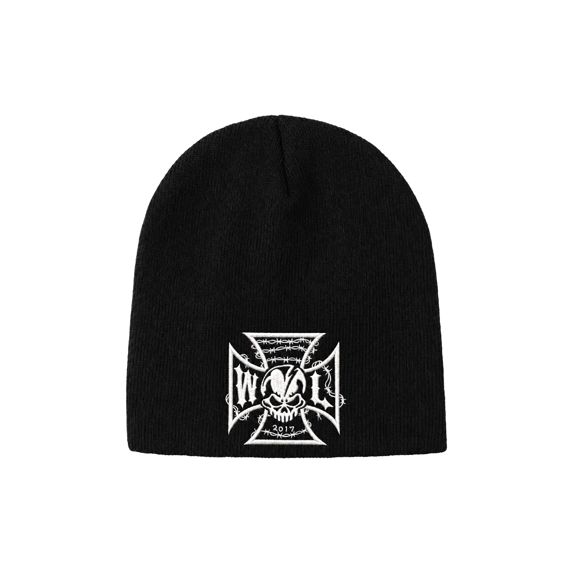 Iron Cross Skull Beanie - Black – Warren Lotas