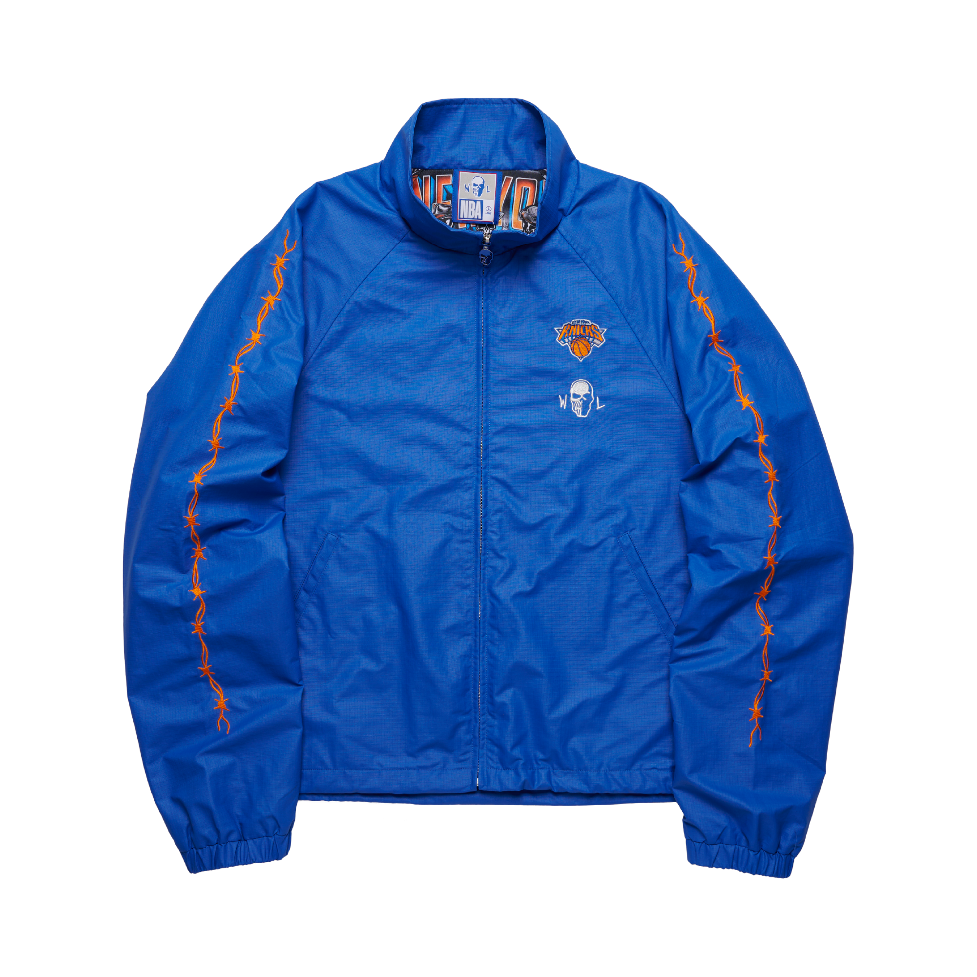 Knicks Barbed Wire Nylon Jacket – Warren Lotas