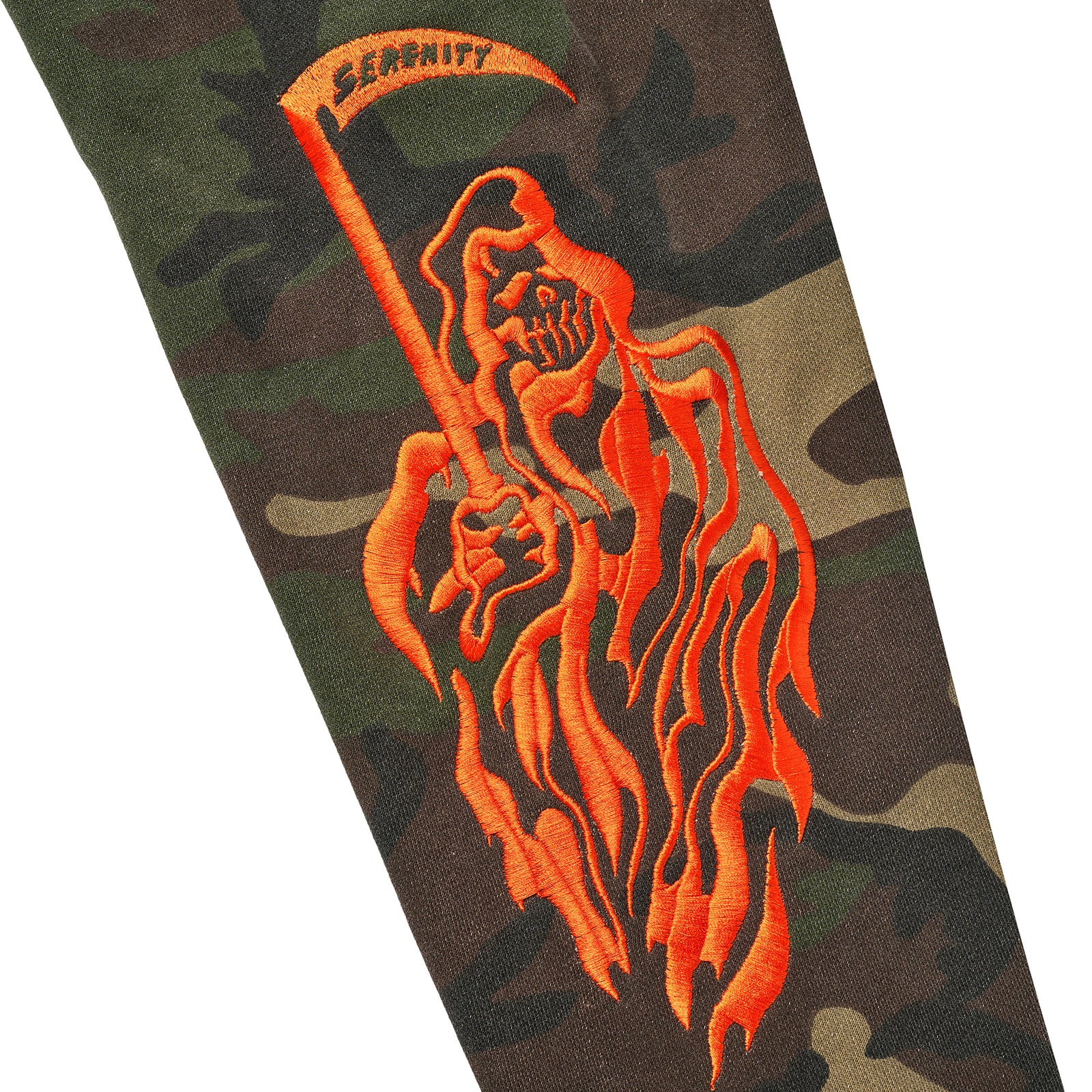 Serenity Reaper Thermal Lined Zip Up - Washed Woodland Camo