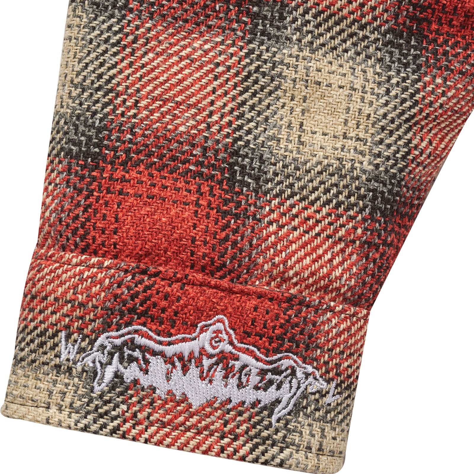 Quilted Lined Flannel - Red Plaid
