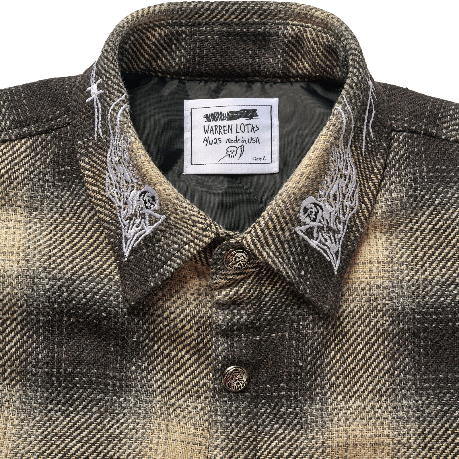 Quilted Lined Flannel - Black Plaid