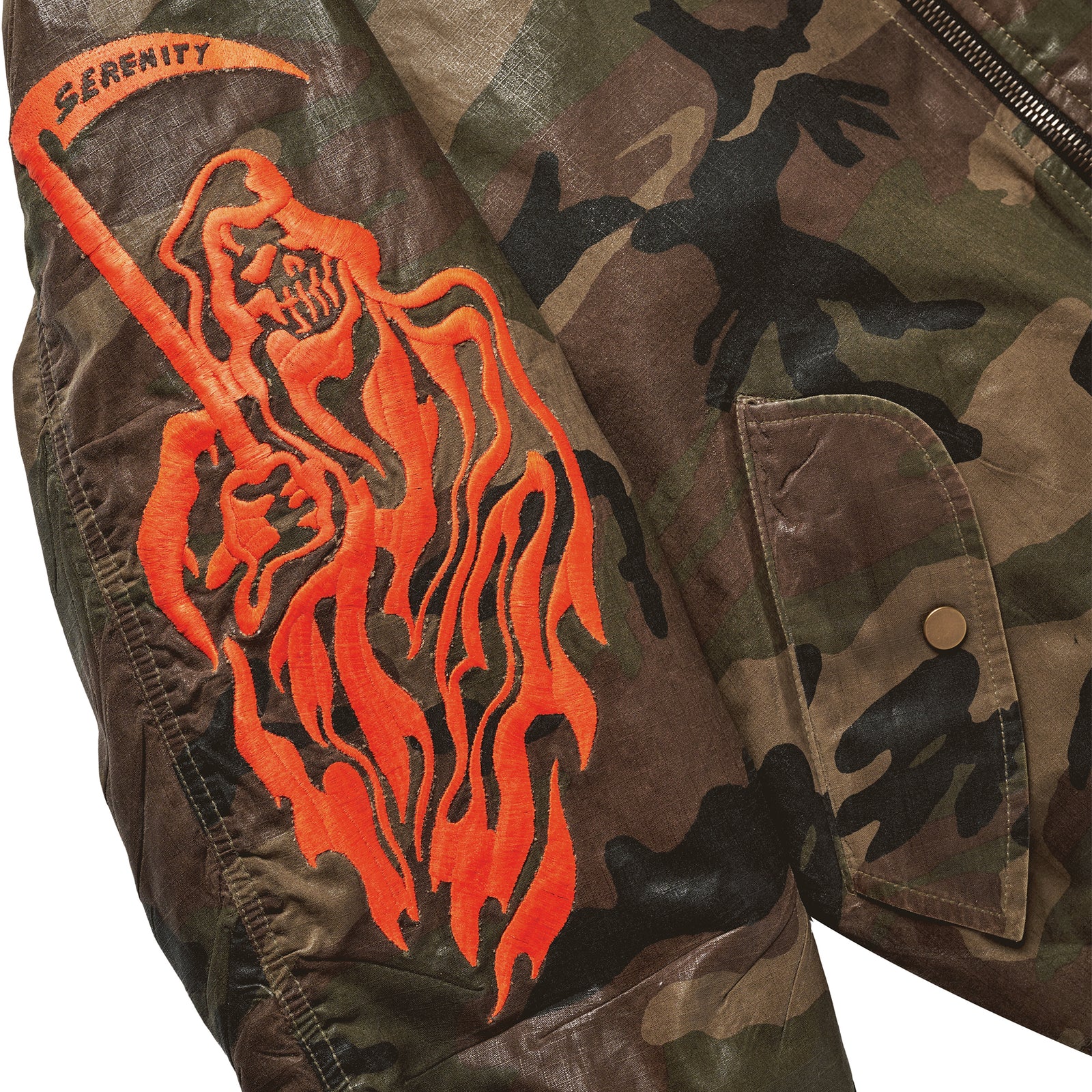 Serenity Reaper Waxed Bomber Jacket