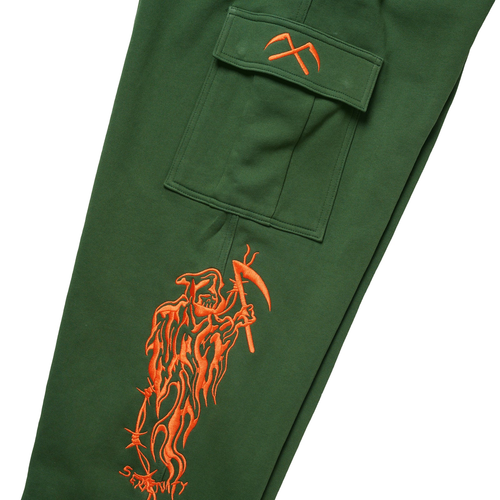 Serenity Baggy Cargo Sweatpants - Green