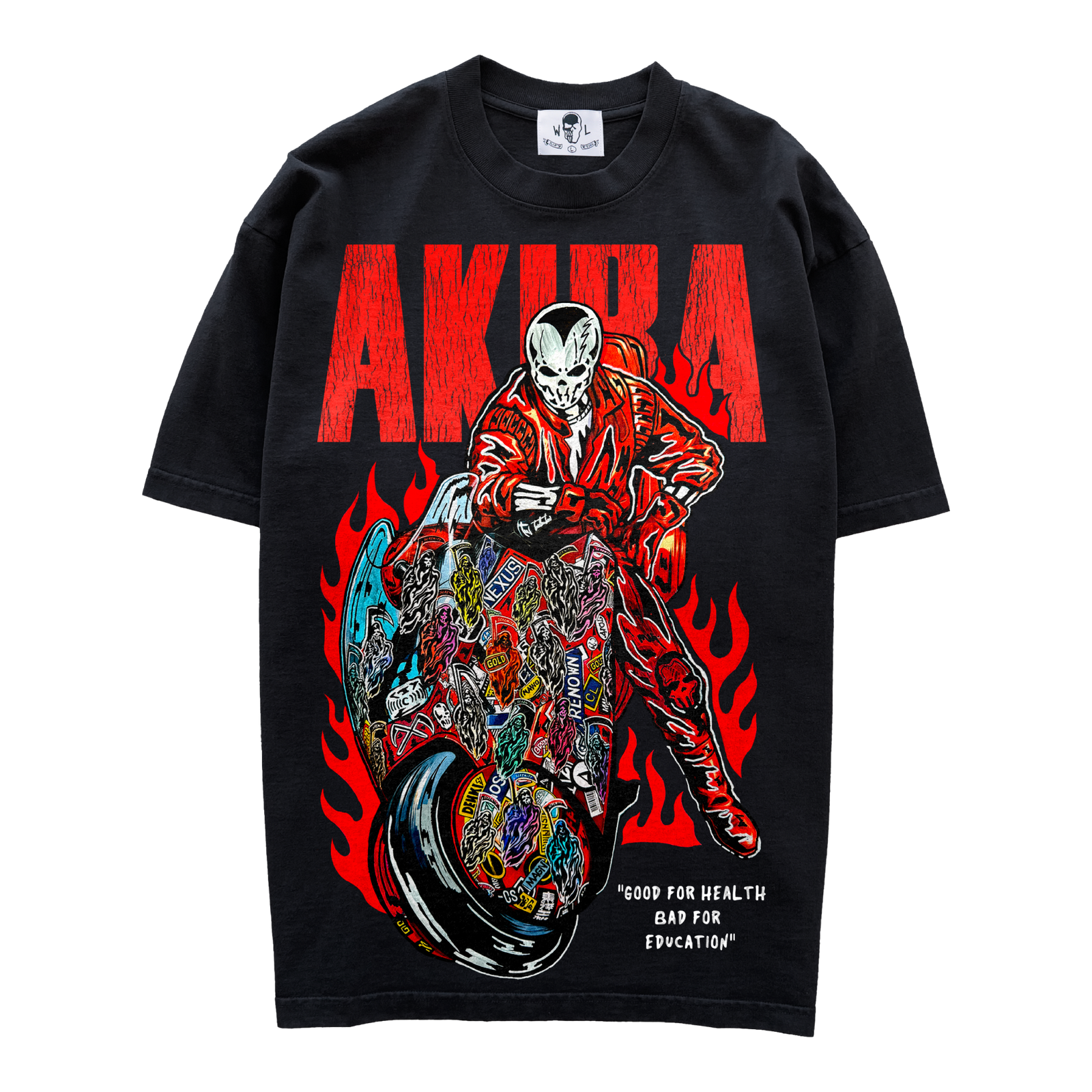 Red Bike T-Shirt - Black
