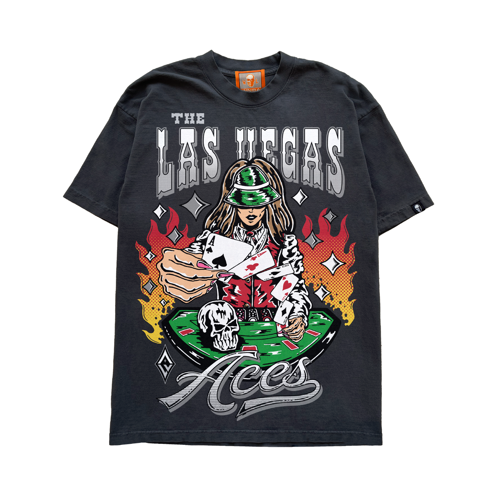 Lucky Aces T-Shirt - Vintage Black