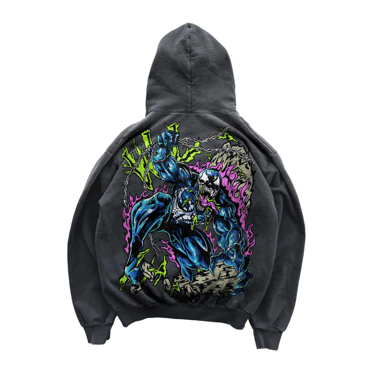 Alien Villain Hoodie - Vintage Black