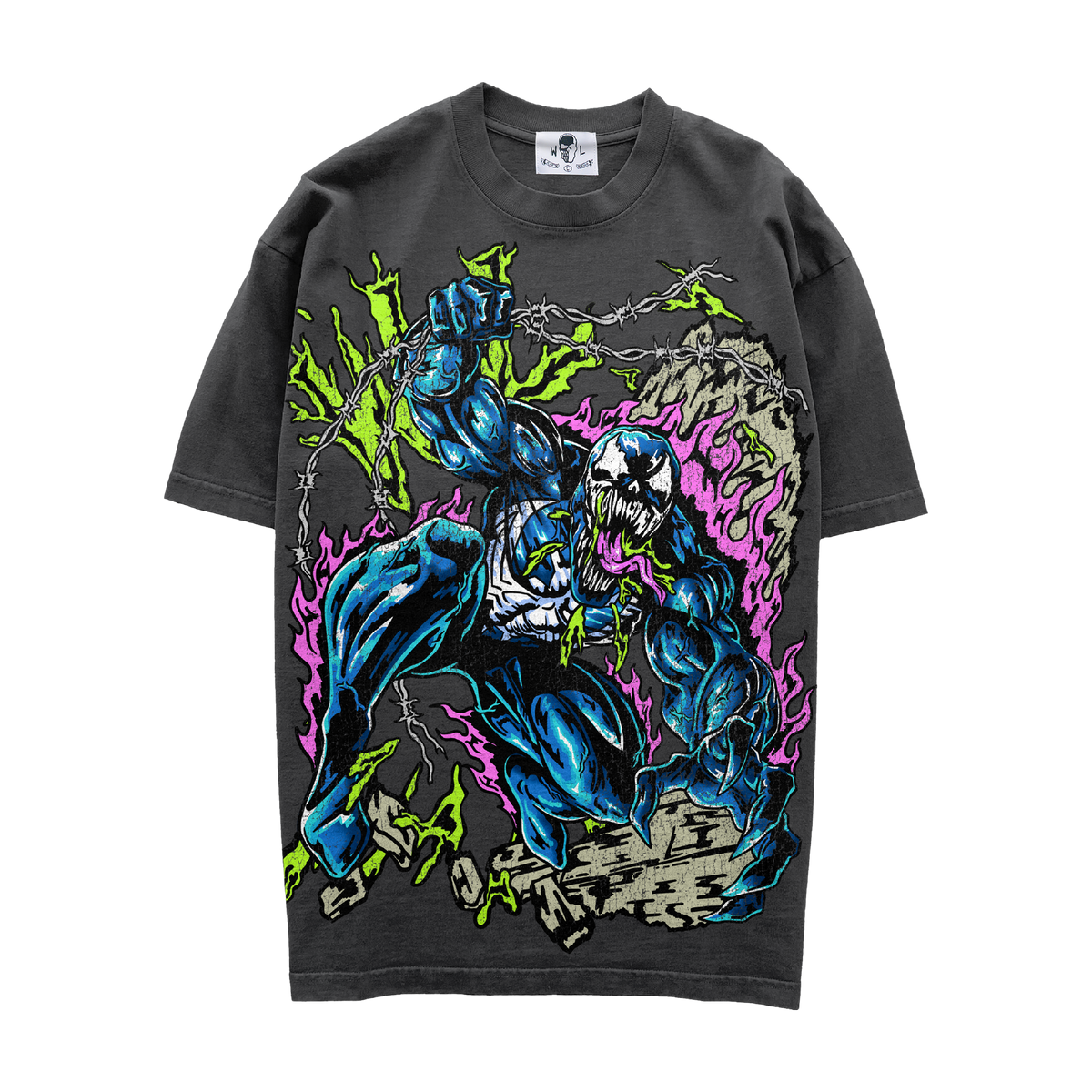 Alien Villain T-Shirt - Vintage Black