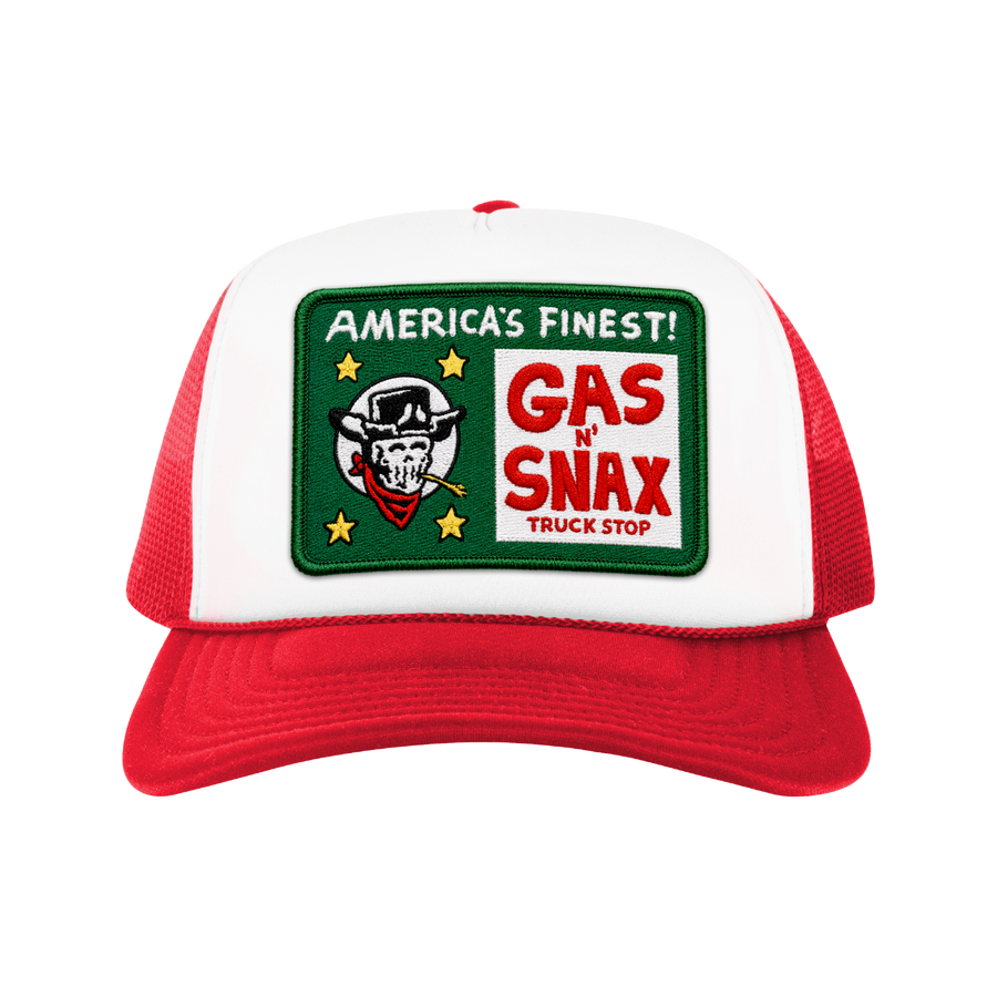 America's Finest Trucker Hat - Red/White