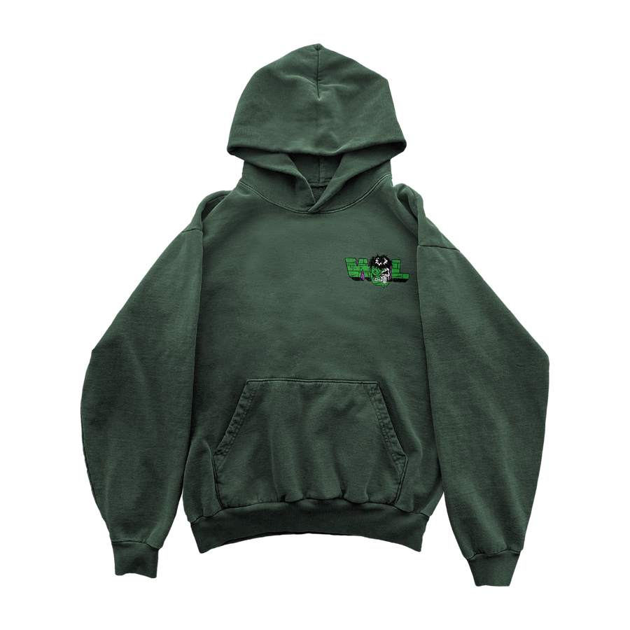 Angry Man Hoodie - Green