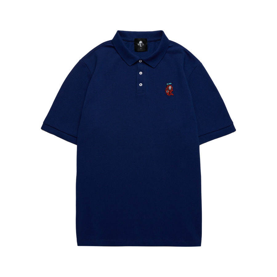 Baby Reaper Pique Polo - Navy
