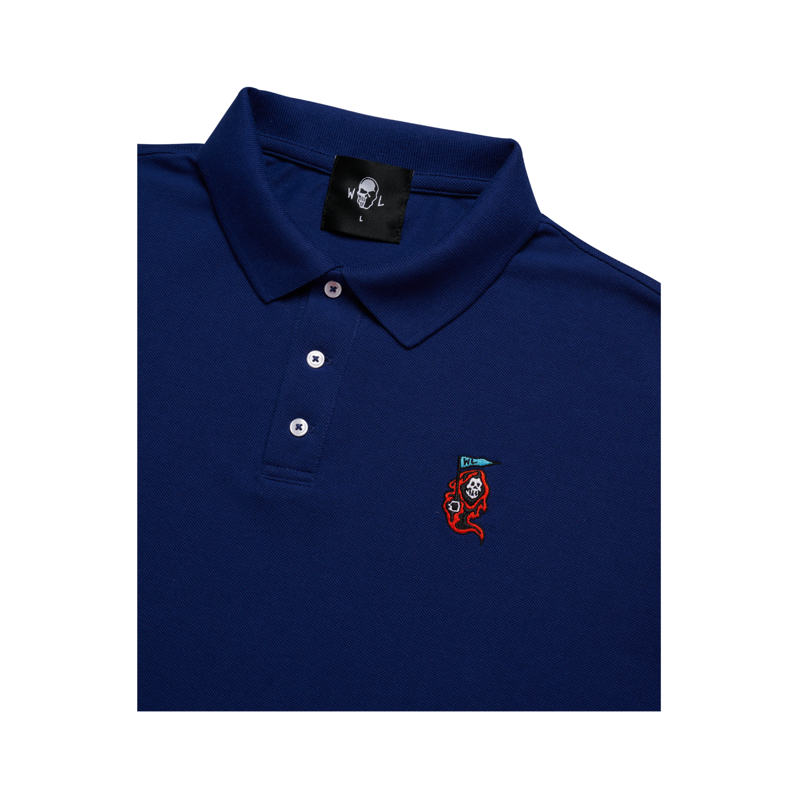 Baby Reaper Pique Polo - Navy