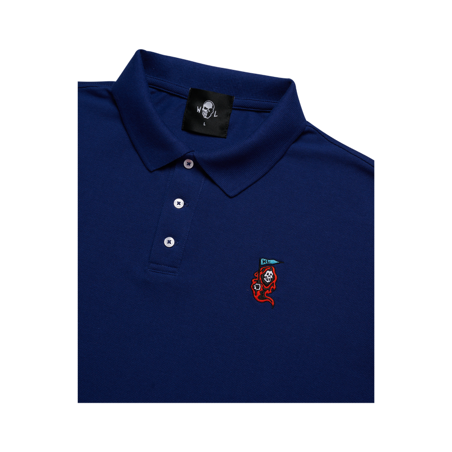 Baby Reaper Pique Polo - Navy