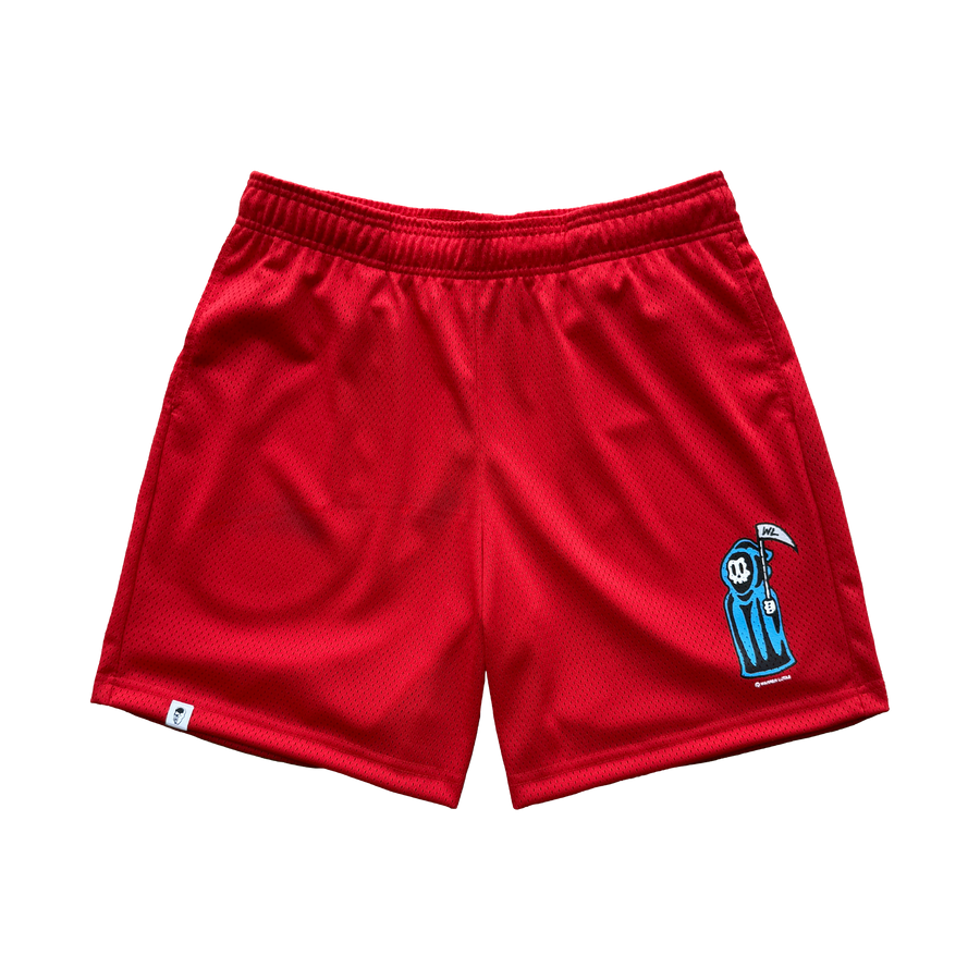 Baby Reaper Mesh Shorts - Red