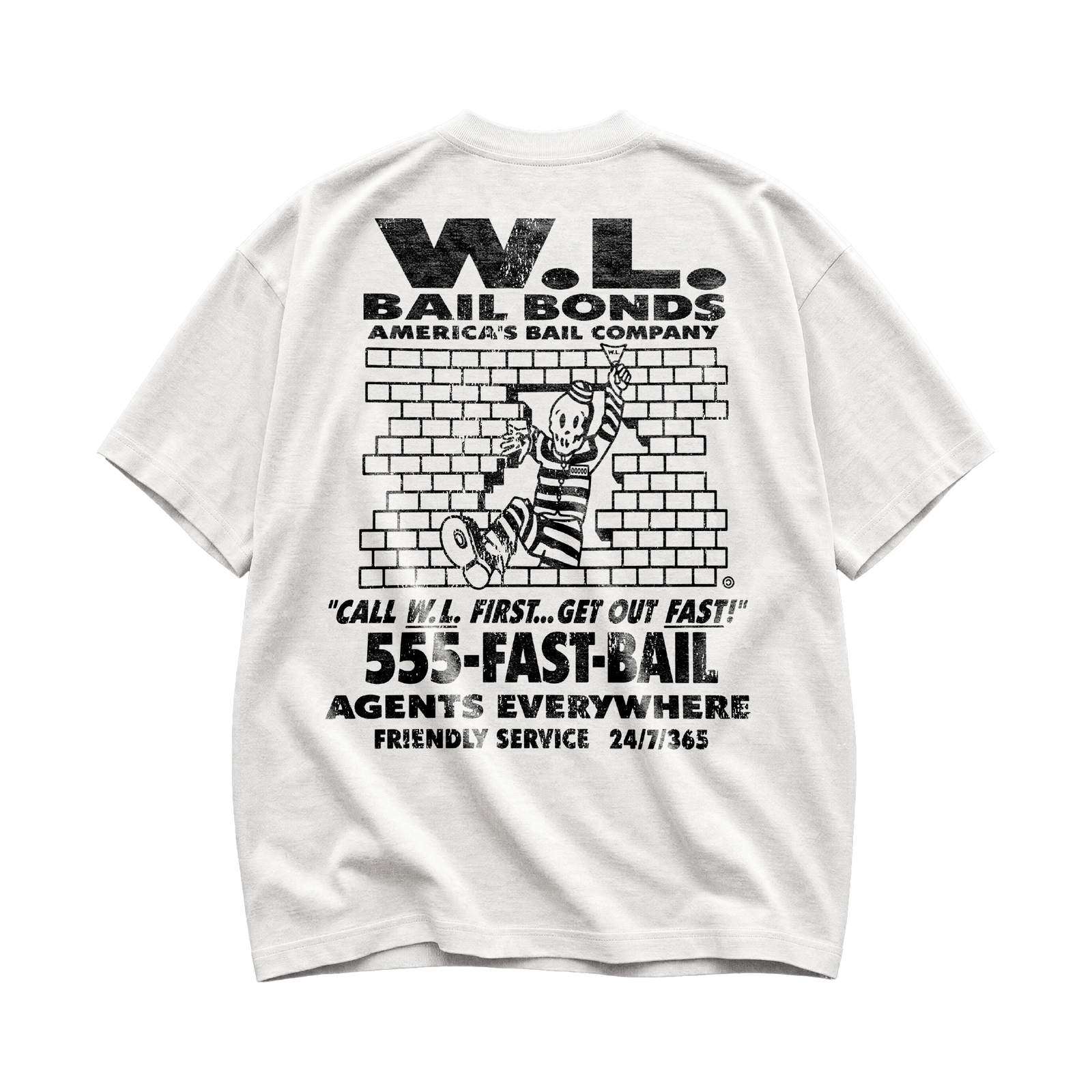 Bail Bonds T-Shirt - Off White