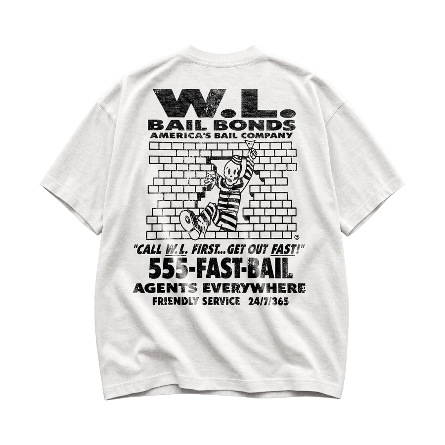 Bail Bonds T-Shirt - Off White