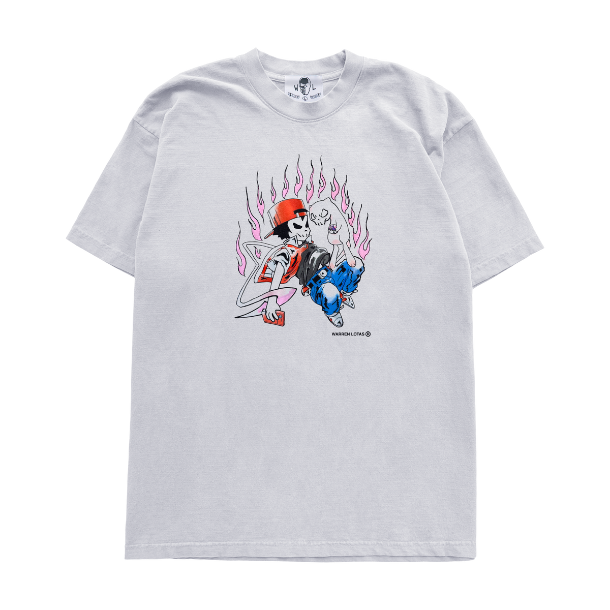 Boy and Cat T-Shirt - White