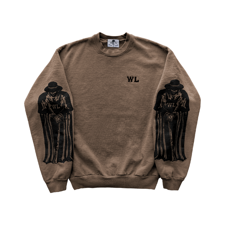 Duster and Rifle Sweatshirt - Brown