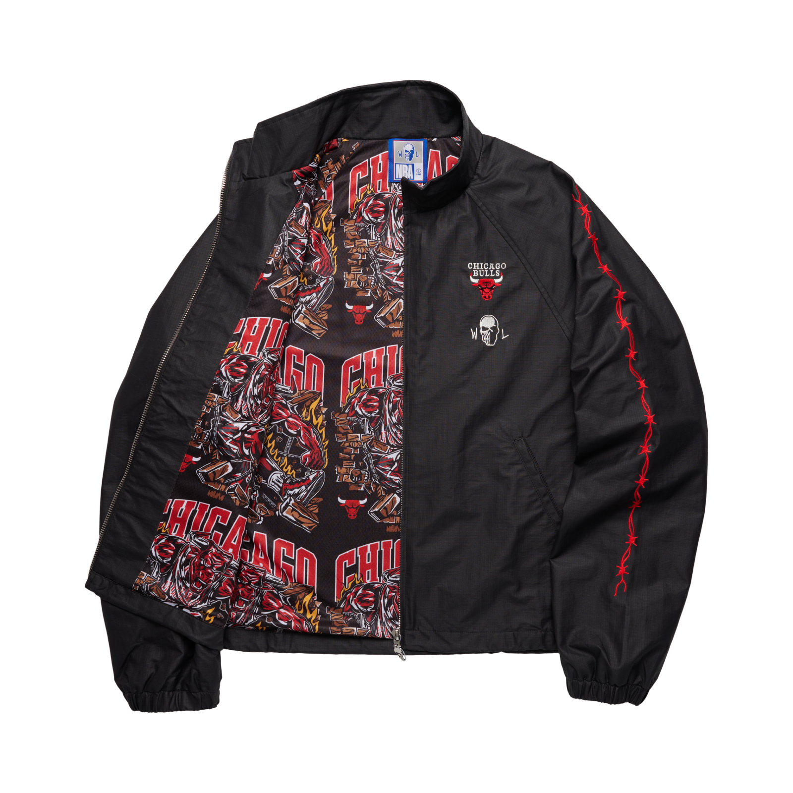 Bulls Barbed Wire Nylon Jacket