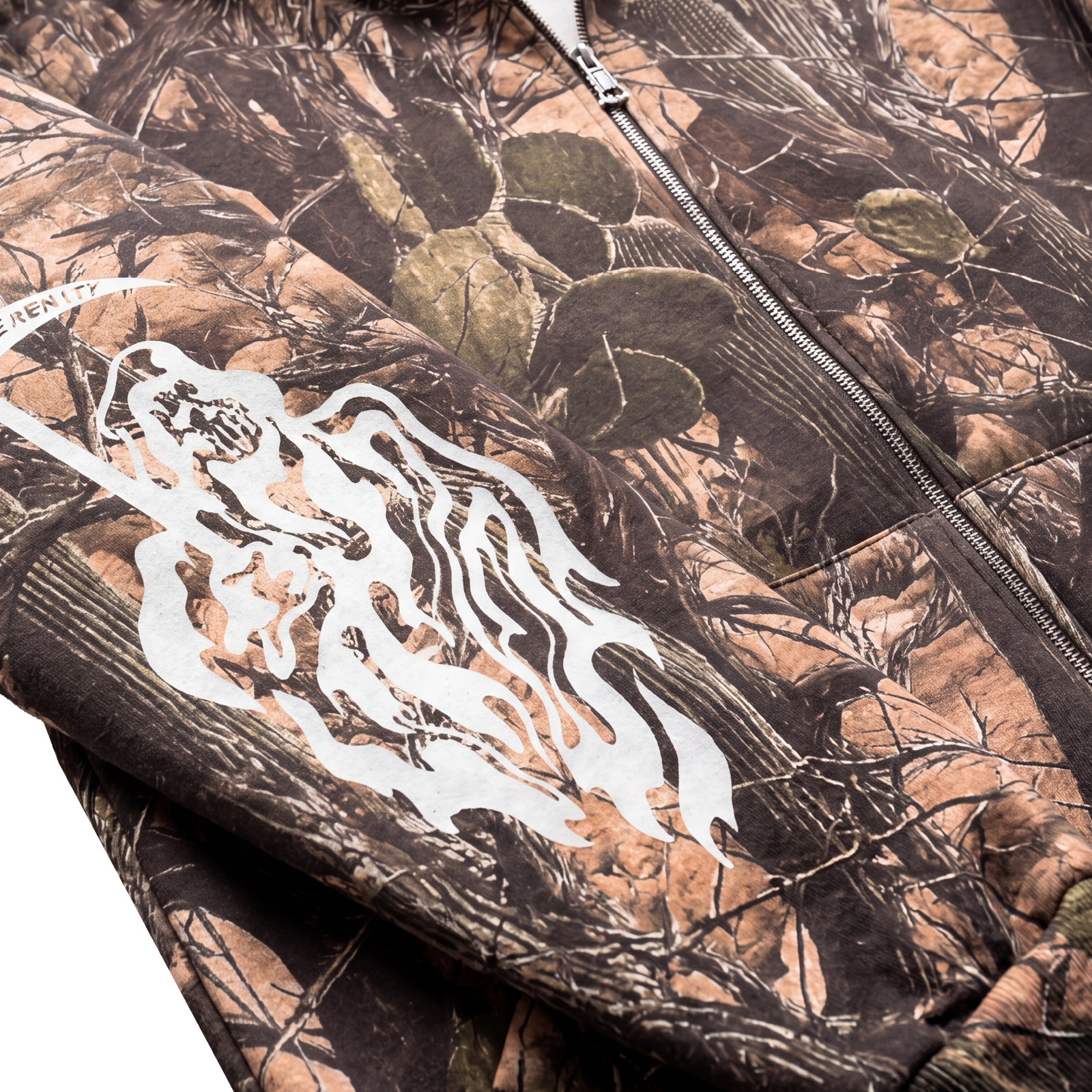 Serenity Reaper Zip Up Hoodie - Cactus Camo