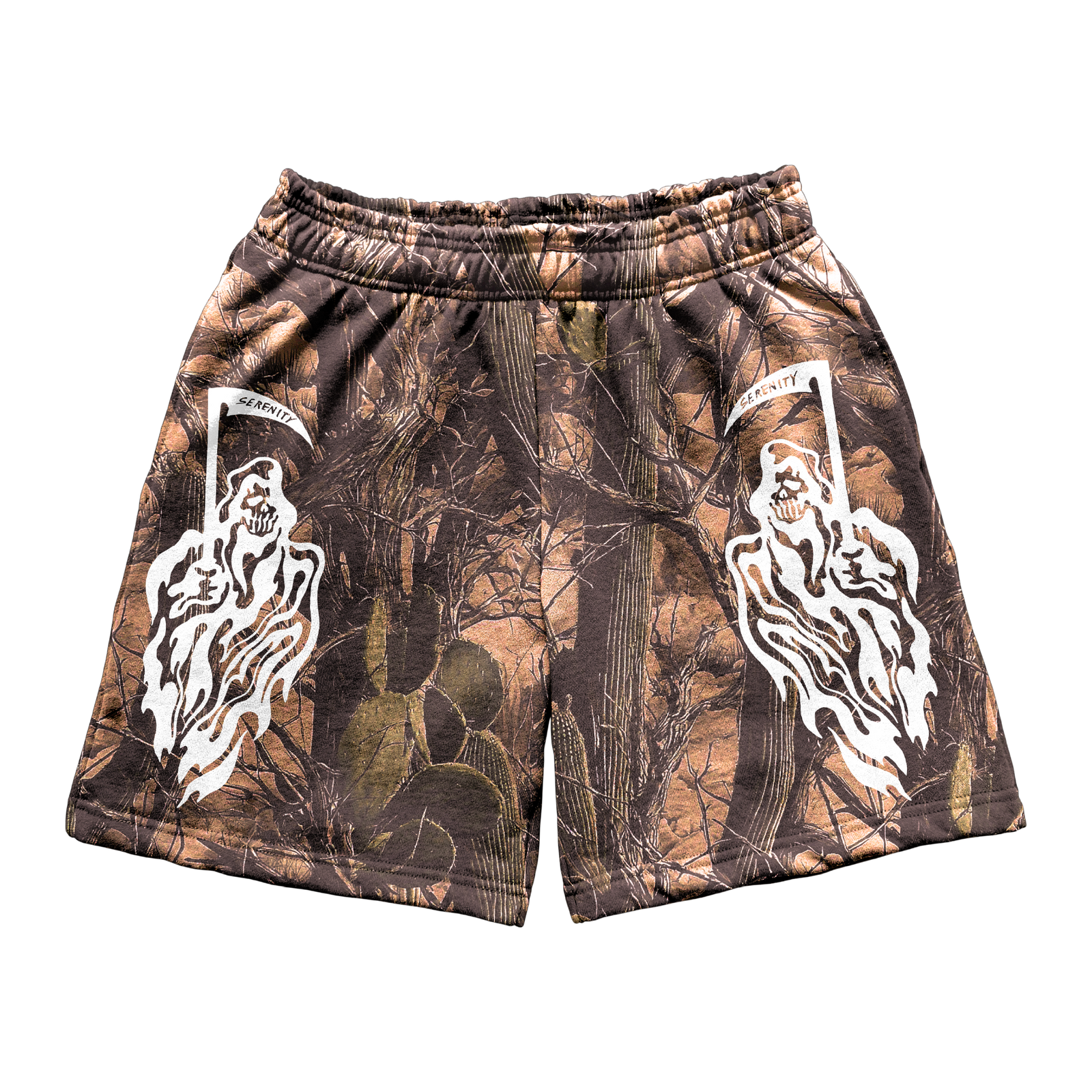 Serenity Reaper Sweatshorts - Cactus Camo
