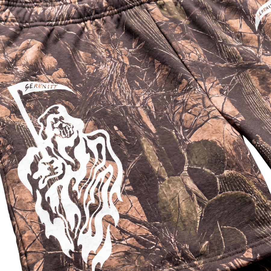 Serenity Reaper Sweatshorts - Cactus Camo