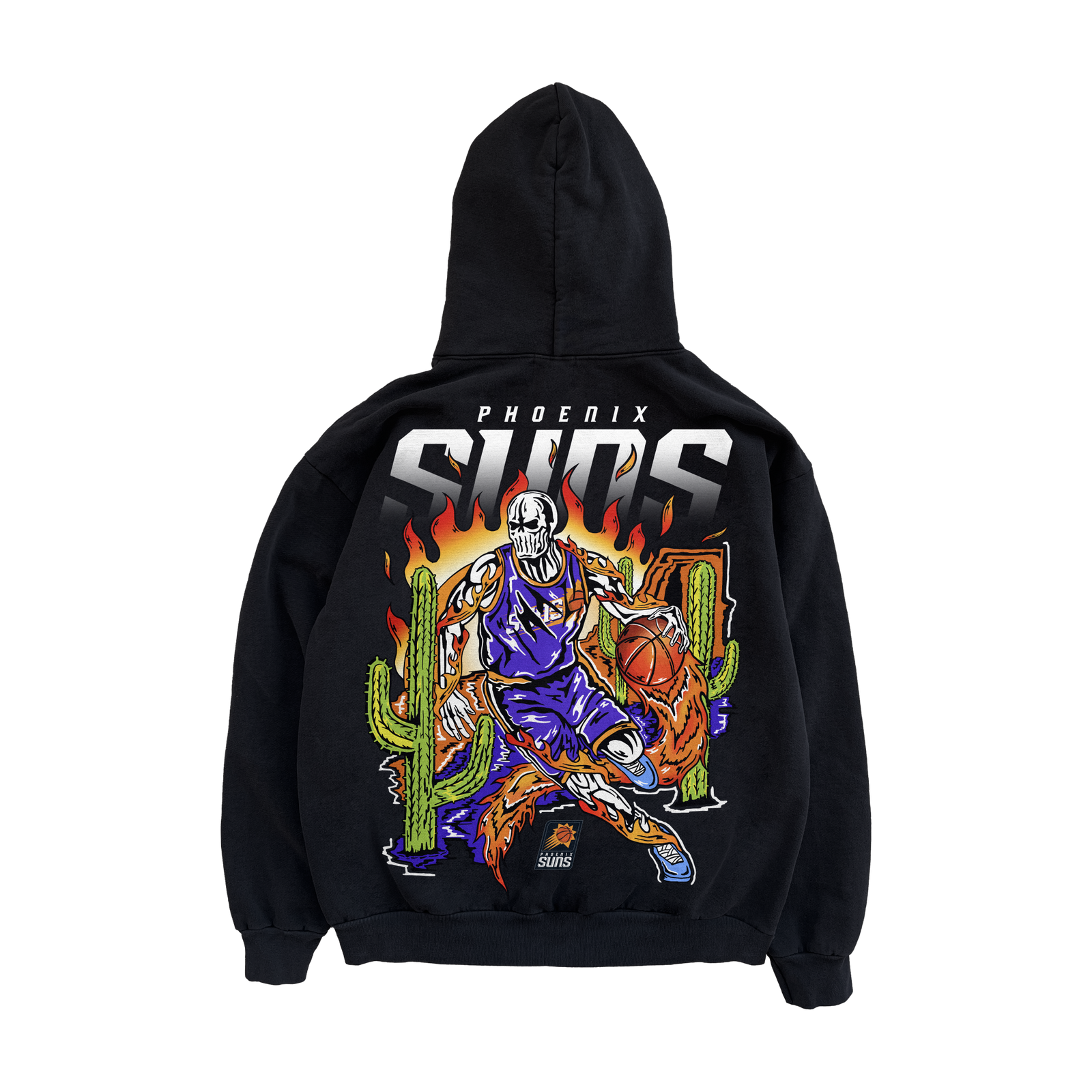 Cactus Crossover Hoodie - Black