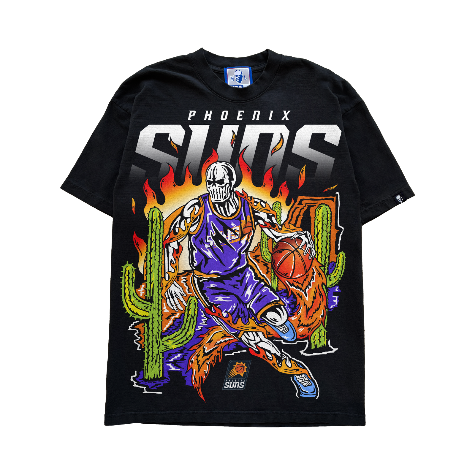 Cactus Crossover T-Shirt - Black