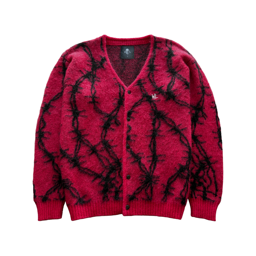 Barbed Wire Mohair Blend Cardigan
