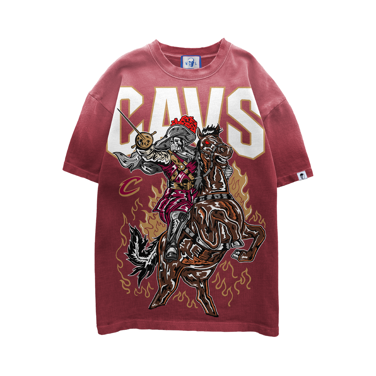 The Cavalier T-Shirt - Faded Wine