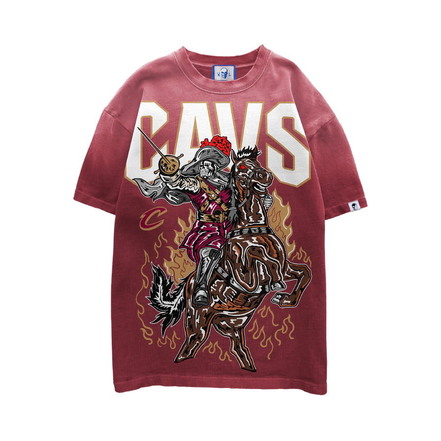 The Cavalier T-Shirt - Faded Wine