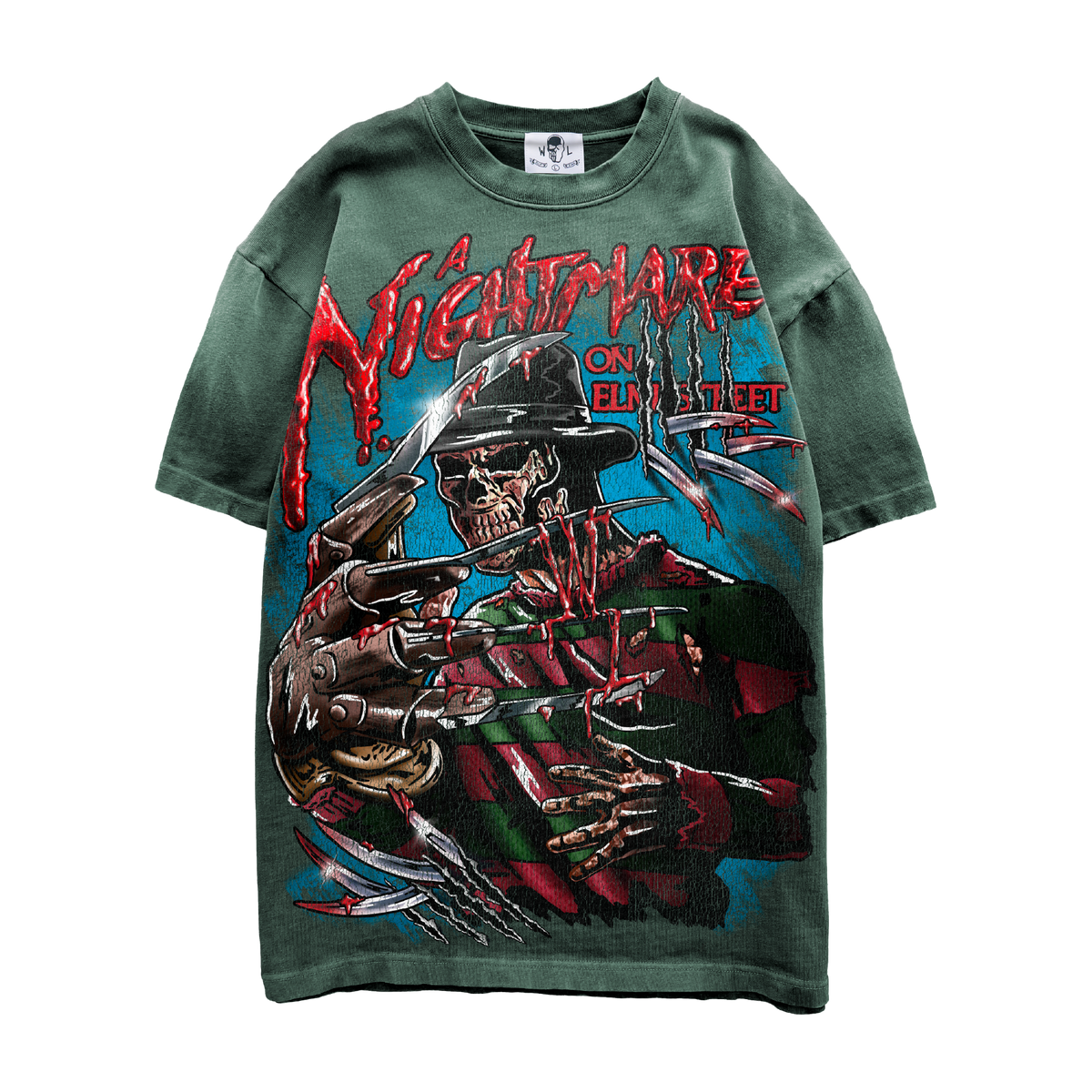 Claw Man T-Shirt - Sunfaded Green
