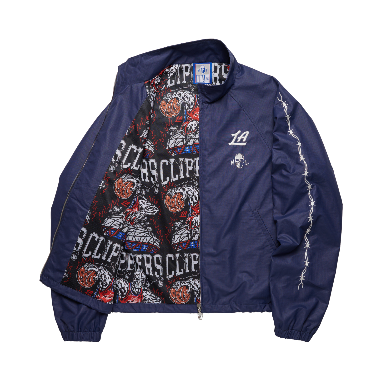 Clippers Barbed Wire Nylon Jacket