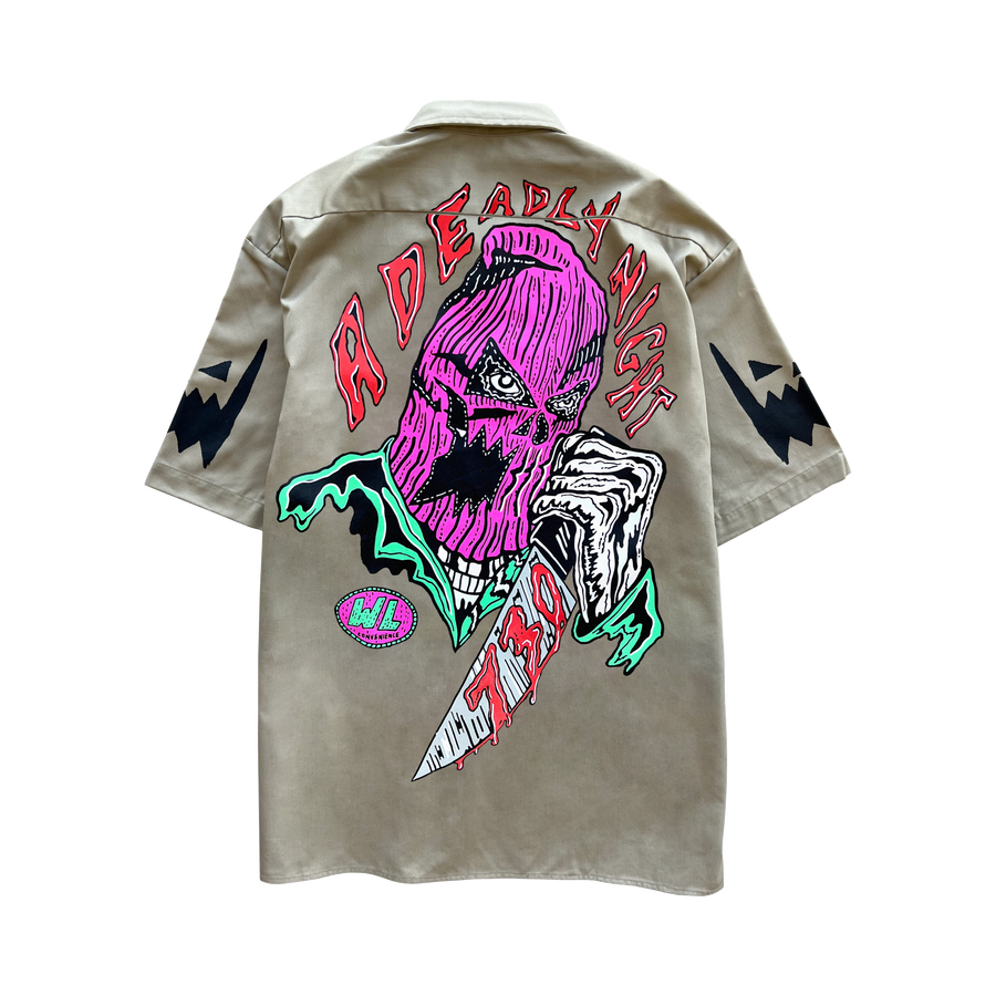 A Deadly Night Button Down Shirt