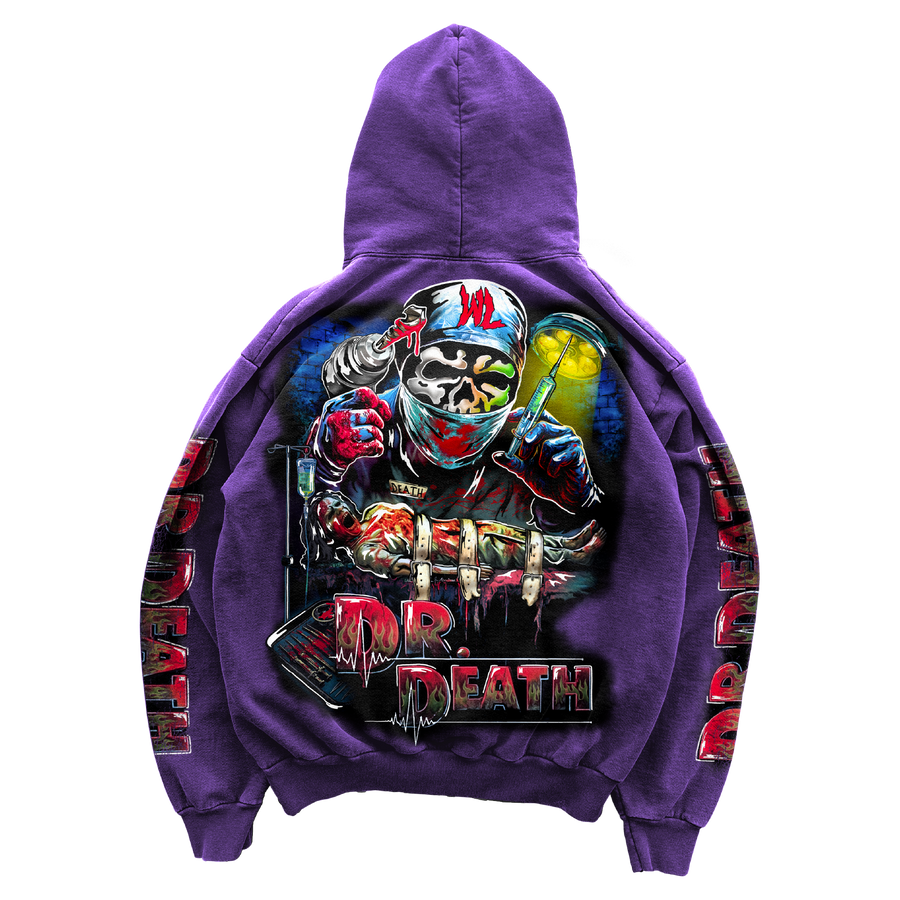Dr. Death II Hoodie - Purple
