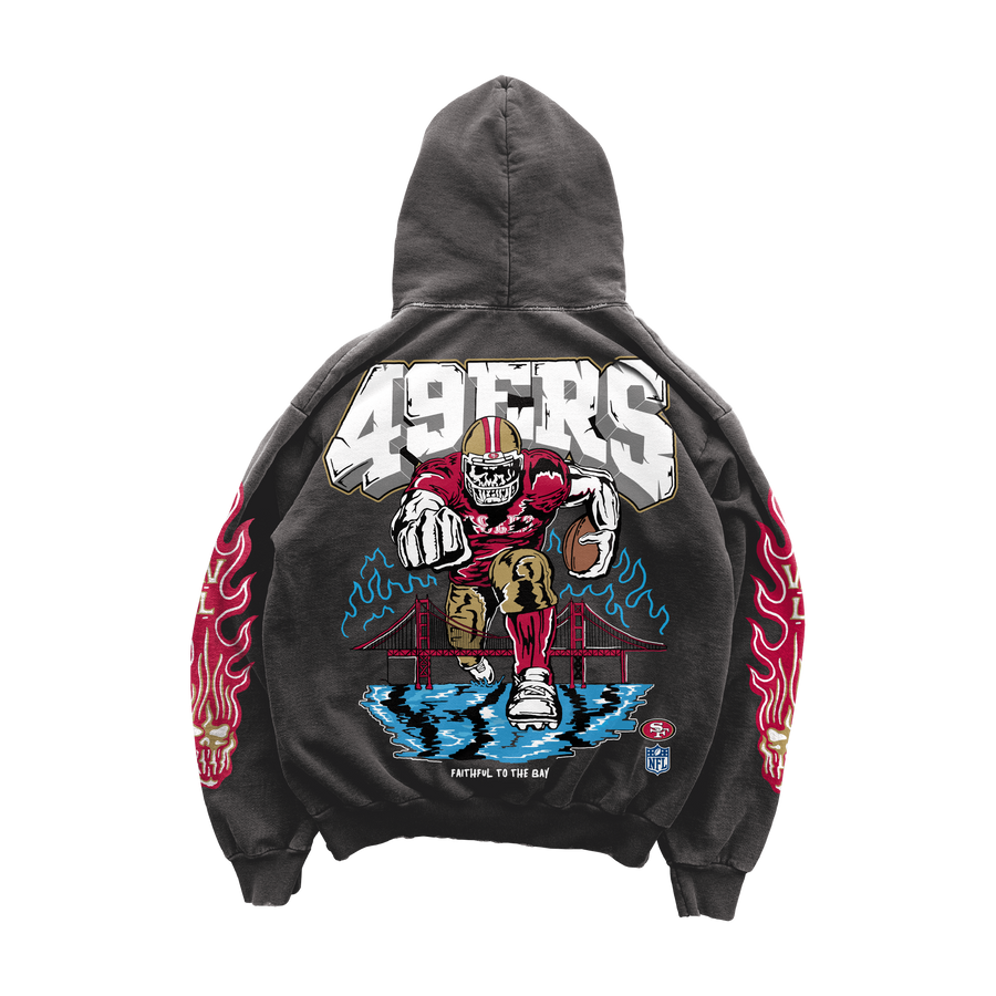 Faithful to the Bay Hoodie - Vintage Black
