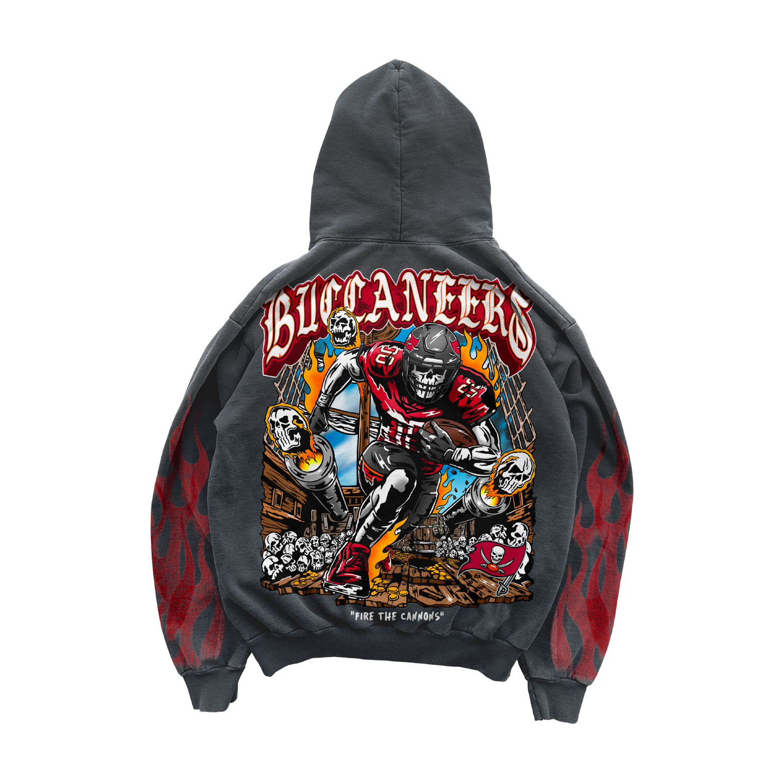 Buccaneers "Fire the Cannons" Hoodie - Vintage Black