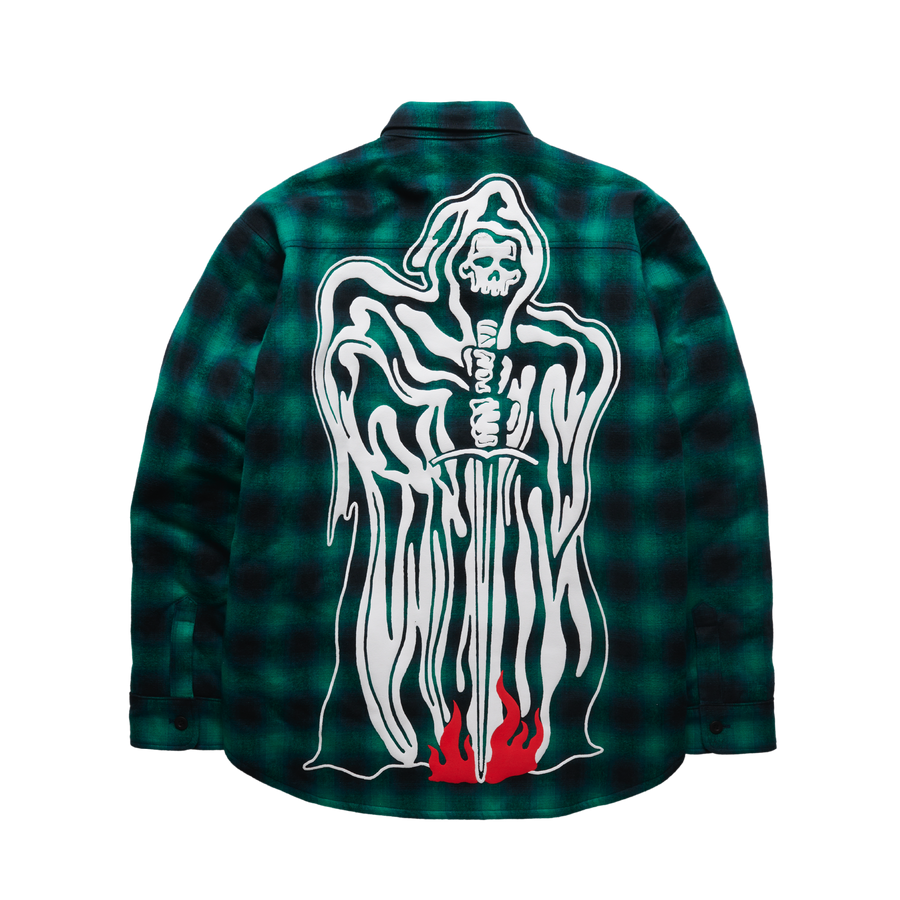 Reaper with Sword Quilted Lined Flannel