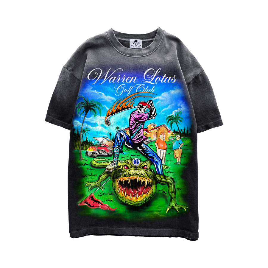 Gator Golf T-Shirt - Faded Black