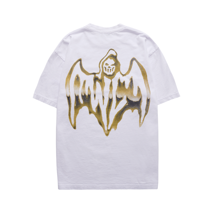 Bat Reaper T-Shirt - Gold/White