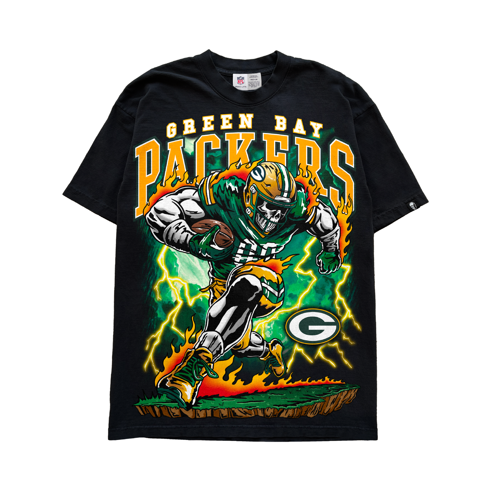 Green Bay Rush T-Shirt - Black