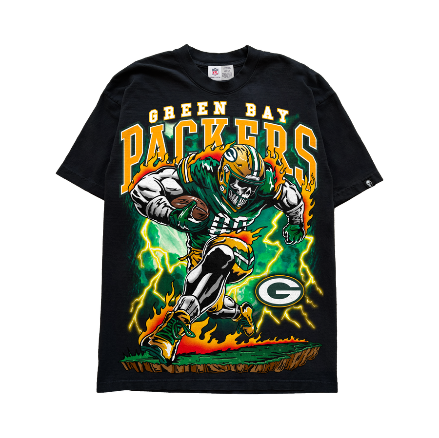 Green Bay Rush T-Shirt - Black