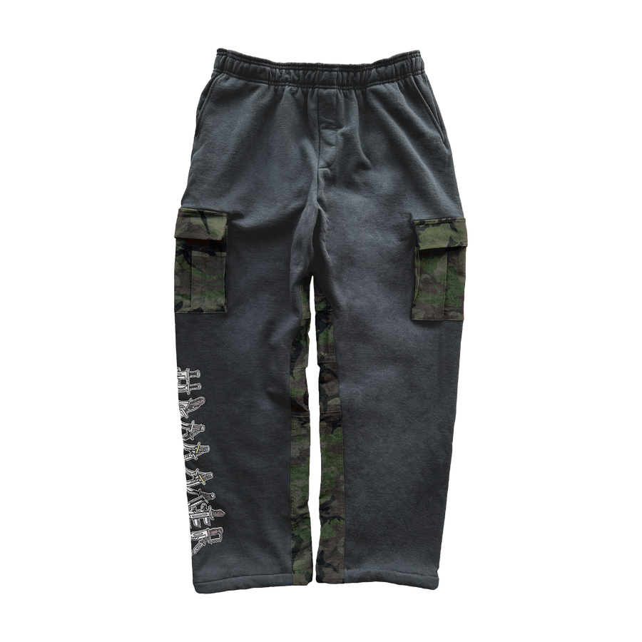 Hammer Hybrid Cargo Sweatpant - Woodland Camo