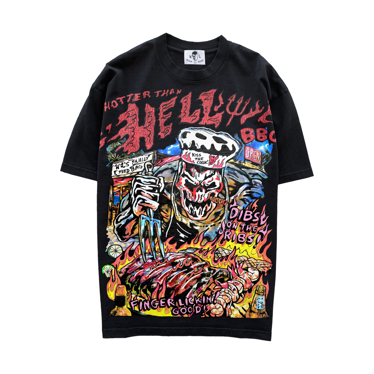 Hell BBQ T-Shirt - Black