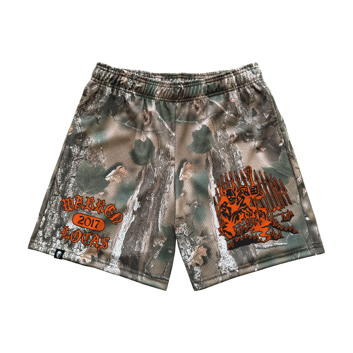 Demon Guard Faded Hunting Camo Mesh Shorts