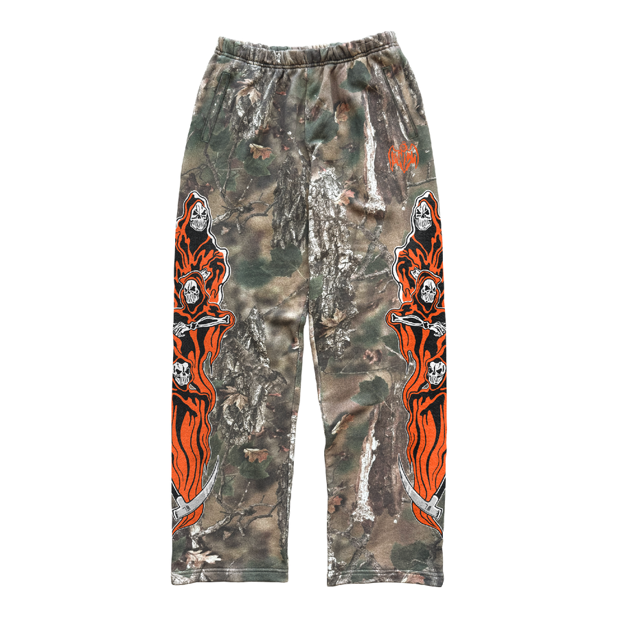Three Reapers Fleece Sweatpants - Faded Hunting Camo