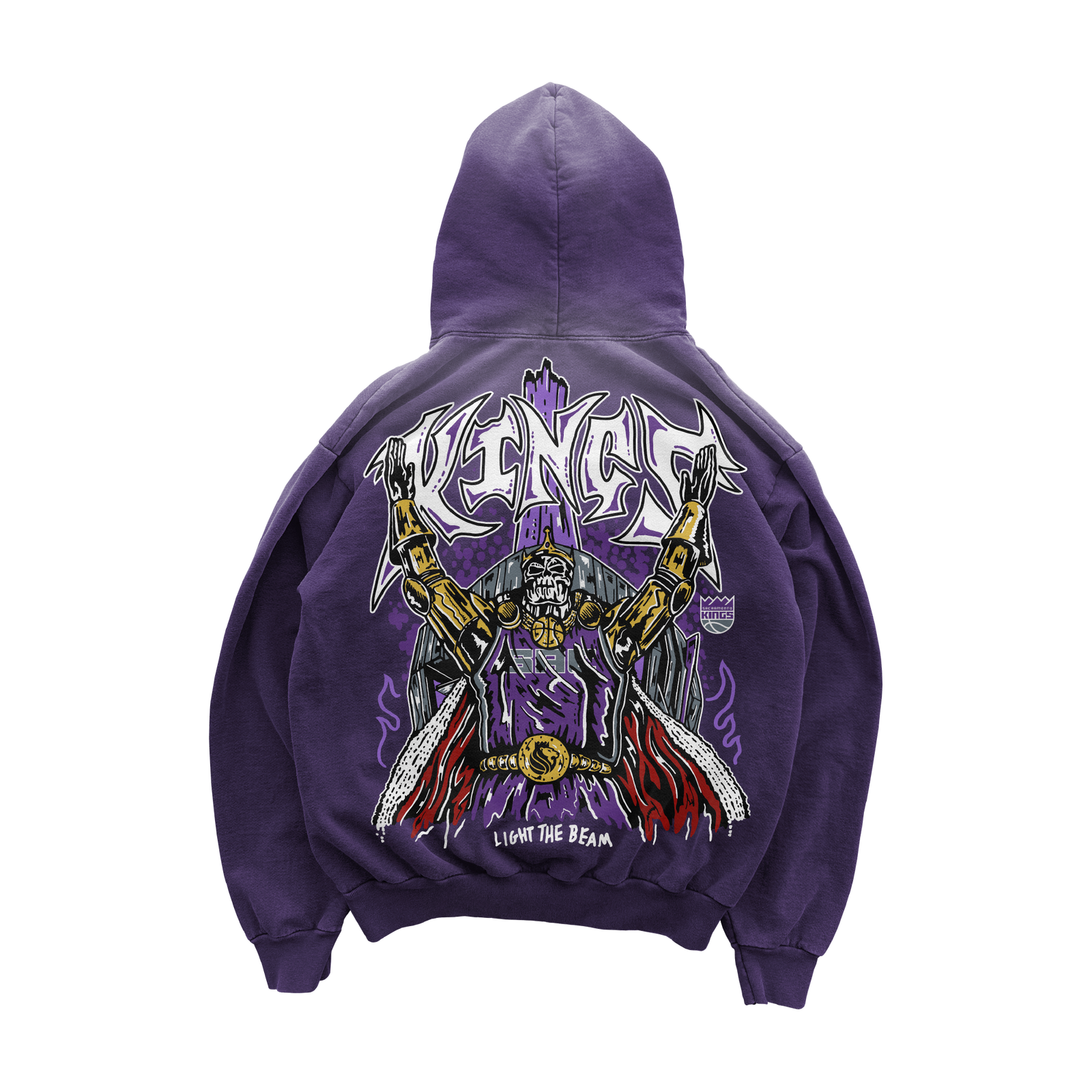 Light The Beam Hoodie - Faded Purple