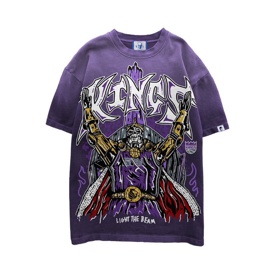 Light The Beam T-Shirt - Faded Purple