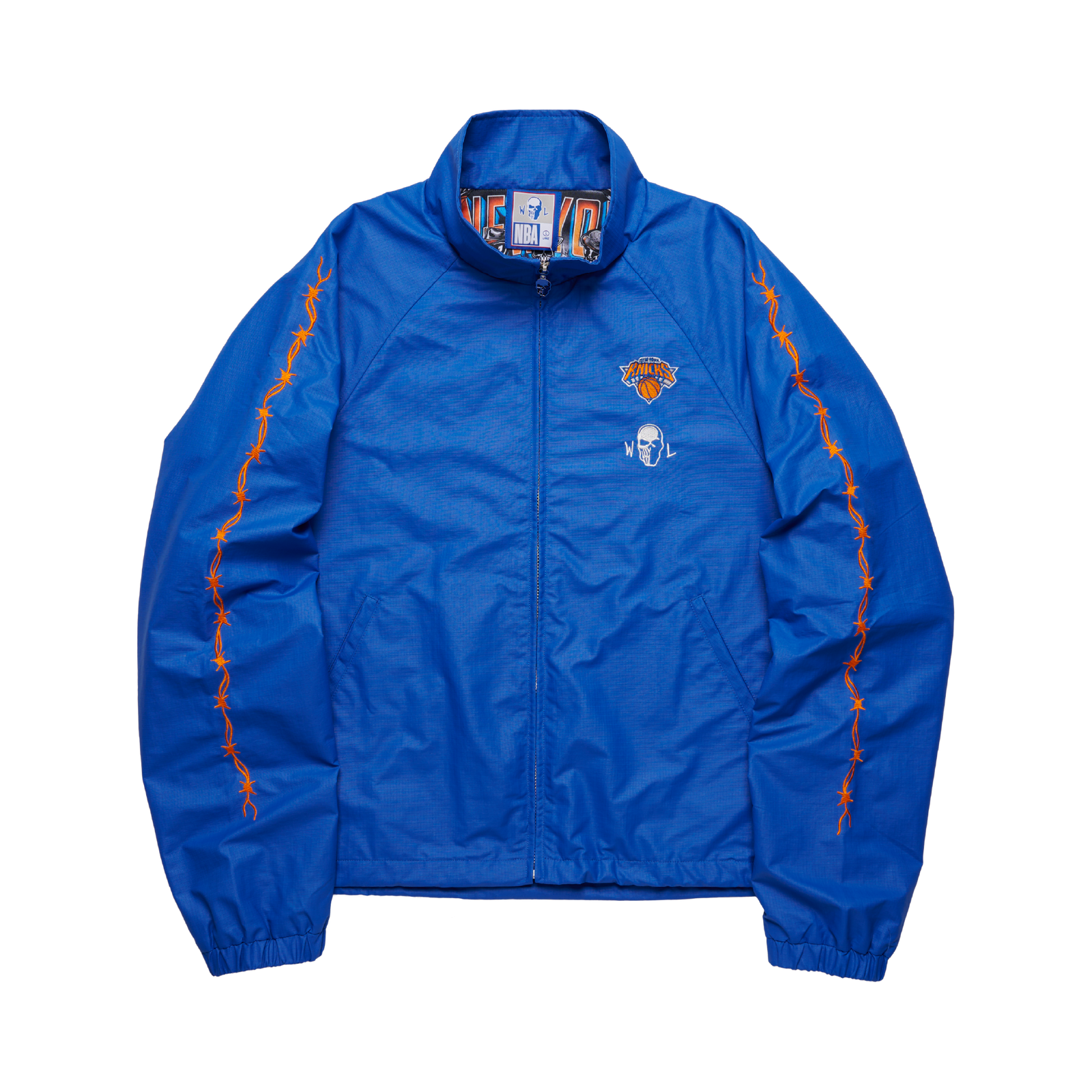 Knicks Barbed Wire Nylon Jacket