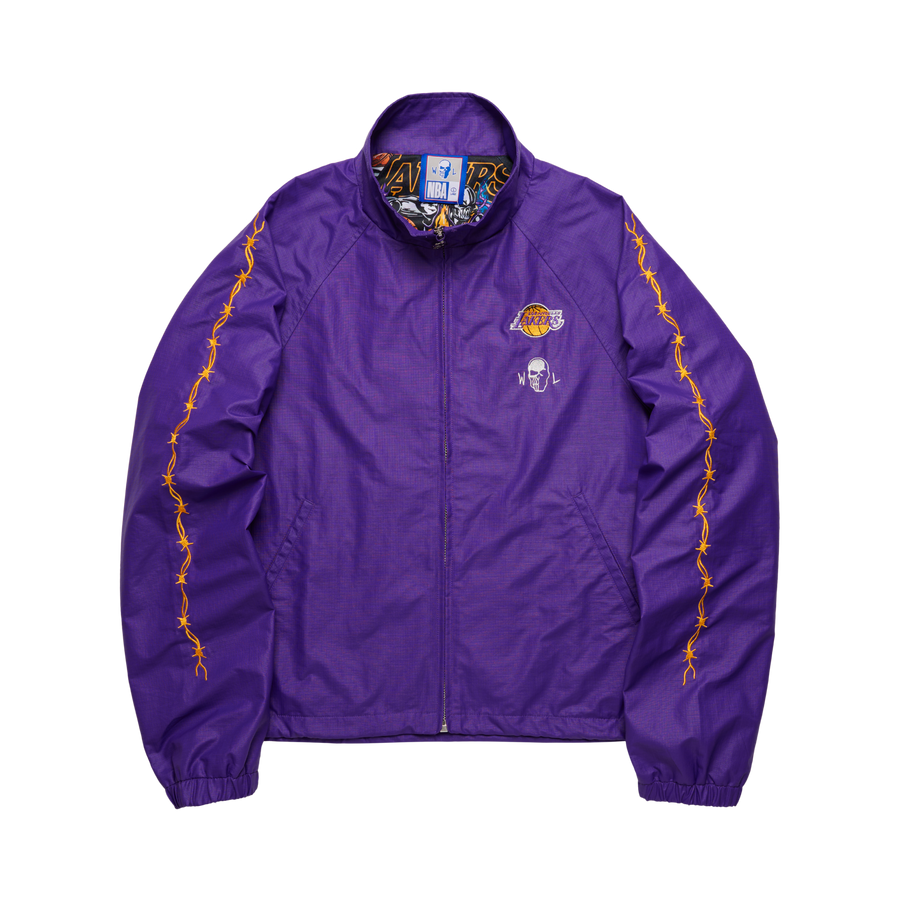 Lakers Barbed Wire Nylon Jacket